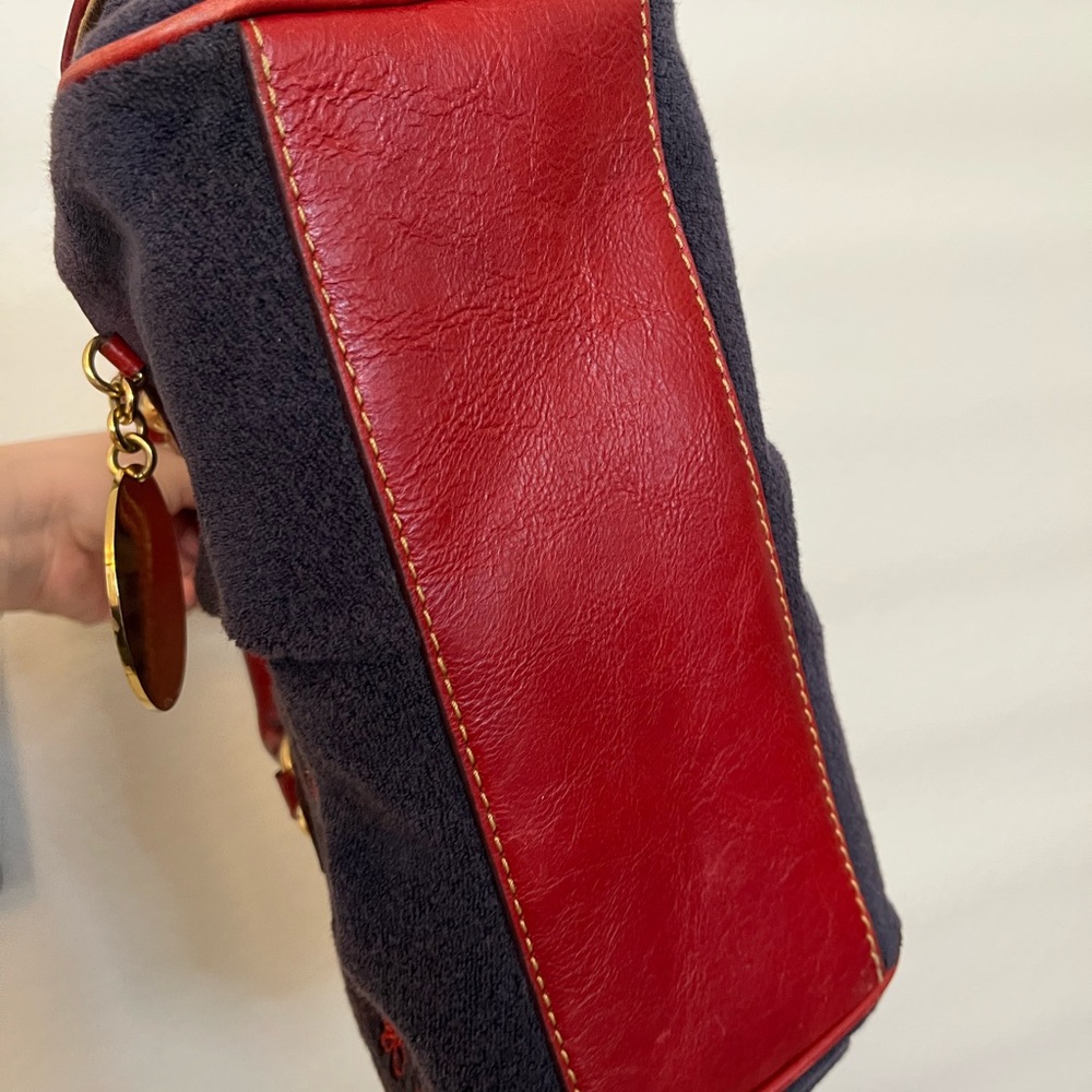 RARE Vintage Juicy Couture strawberry bowler bag navy and red - Picture 5 of 16